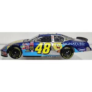2003 Jimmie Johnson #48 Lowe’s SpongeBob Platinum 1:24 Diecast MonteCarlo BankLE